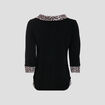T-shirt manches 3/4 ecru femme