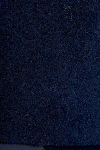 Doudoune longue bleu foncé femme