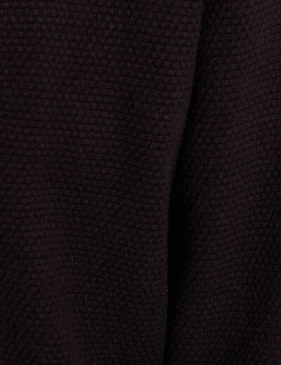 Gilet réversible manches longues noir femme