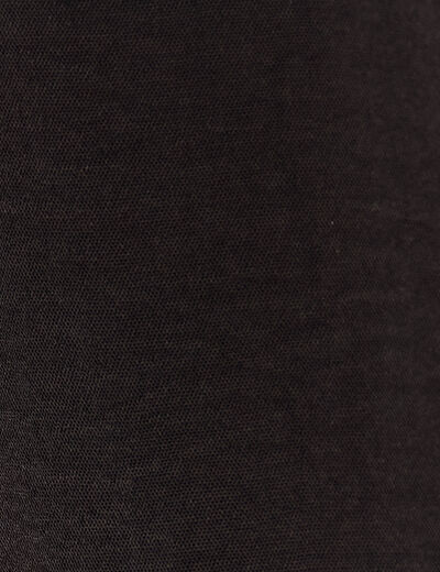 Robe fluide manches courtes noir femme