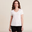T-shirt manches courtes ecru femme