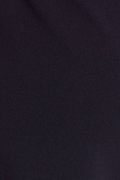 Pantalon large à pont bleu foncé femme