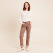 Jean standard marron clair femme