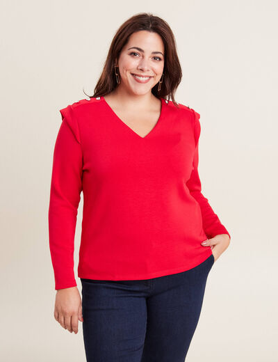 T-shirt manches longues rose cerise femme