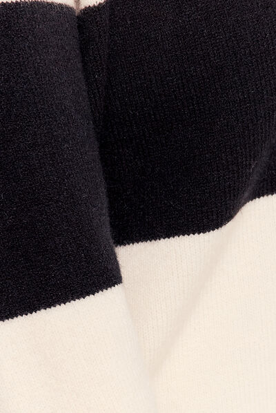 Pull manches longues creme femme