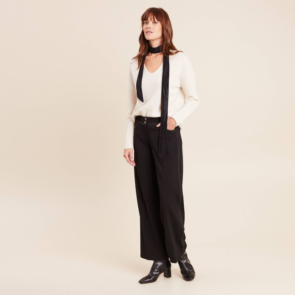 Pantalon noir femme