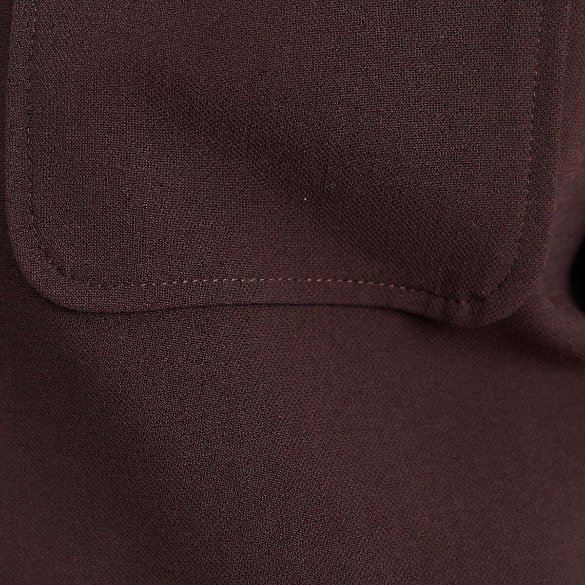 veste cintr&eacute;e doubl&eacute;e avec capuche marron fonc&eacute; femme