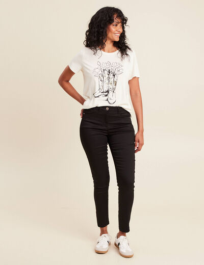 Pantalon magique Le L&eacute;ger coupe ajust&eacute;e noir femme