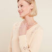 Sweat manches longues beige femme