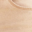 Jean taille bascul&eacute;e denim beige femme