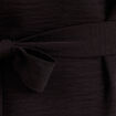 Robe droite courte col v manches longues noir femme