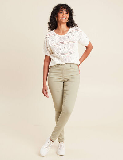 Pantalon magique Le L&eacute;ger coupe ajust&eacute;e vert clair femme
