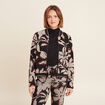 Blouson zippé réversible marron clair femme