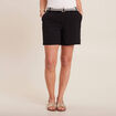 Short fluide taille basse noir femme