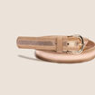 Ceinture fine sable femme