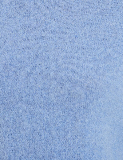 Pull manches longues bleu ciel femme