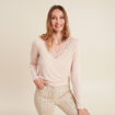 T-shirt thermo-douceur manches longues beige femme