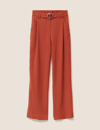 Pantalon Fluide 1.2.3 Taille 40 Pour Femme – Marron, Très Bon état