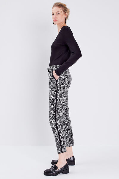 Pantalon jogging à coulisse noir femme