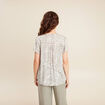 Blouse manches courtes gris femme