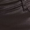 Pantalon enduit noir femme