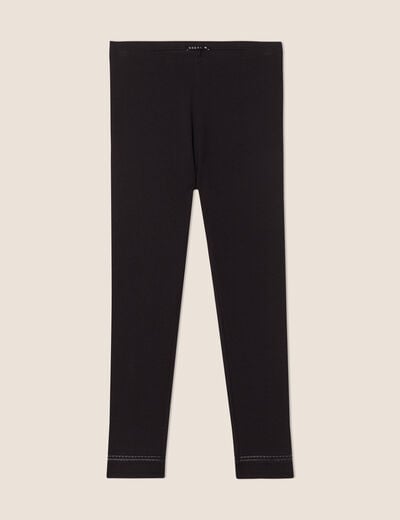 Pantalon legging 7/8ème noir femme