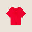 T-shirt manches courtes rouge femme