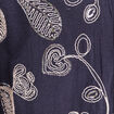 Blouse col tunisien manches 3/4 bleu femme