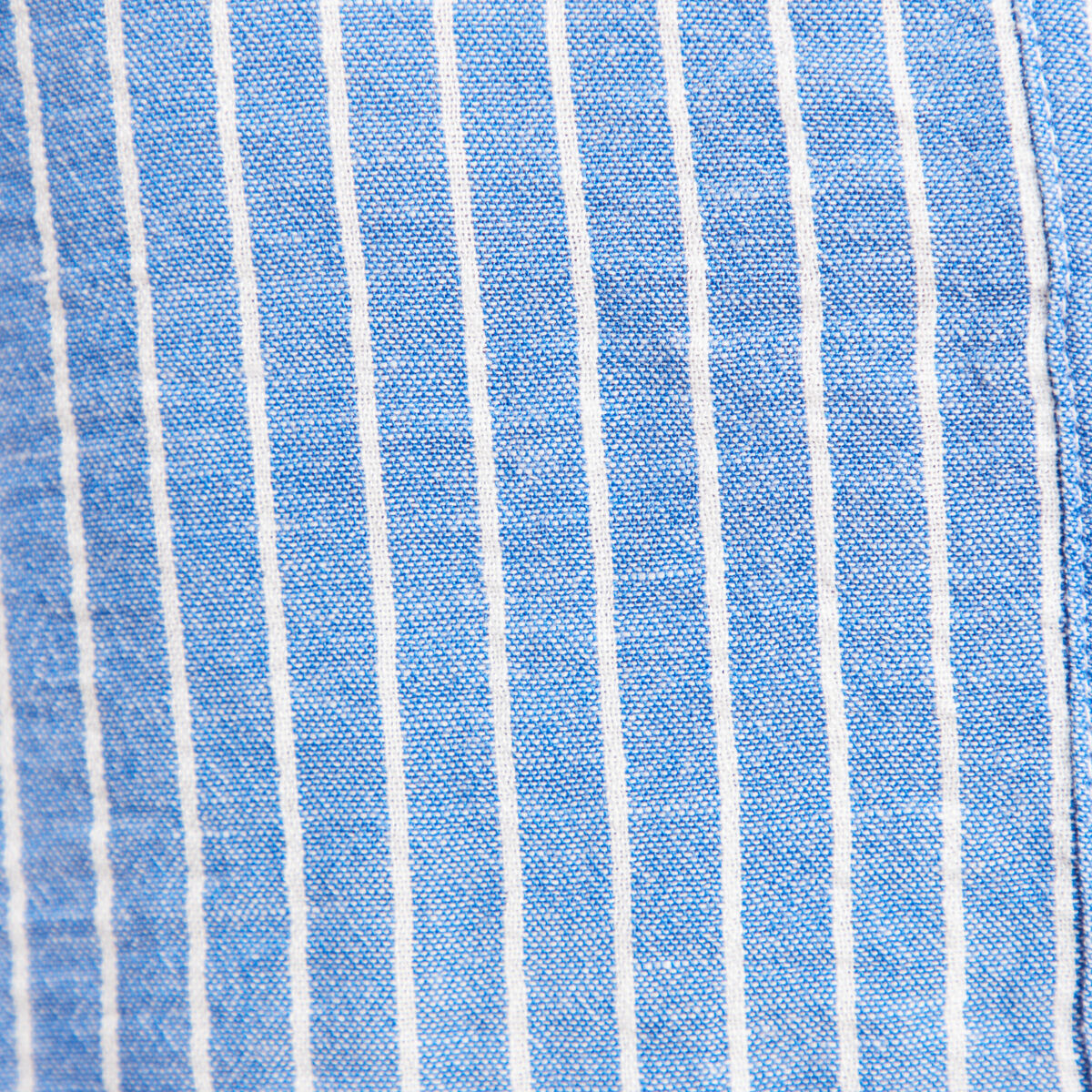 Chemise droite courte manches courtes bleu clair femme
