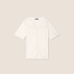 T-shirt manches courtes ecru femme