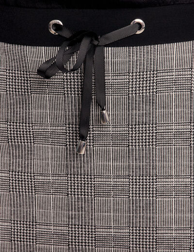 Robe droite effet 2-en-1 gris femme