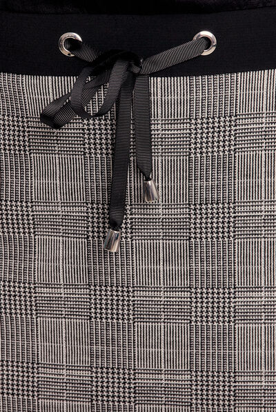 Robe droite effet 2-en-1 gris femme