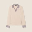 T-shirt manches longues creme femme