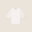 Blouse manches 3/4 ecru femme