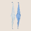 Lot 2 foulards voile transparent bleu ciel femme