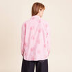 Chemise manches longues fluide rose femme