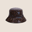 Chapeau doubl&eacute; marron femme