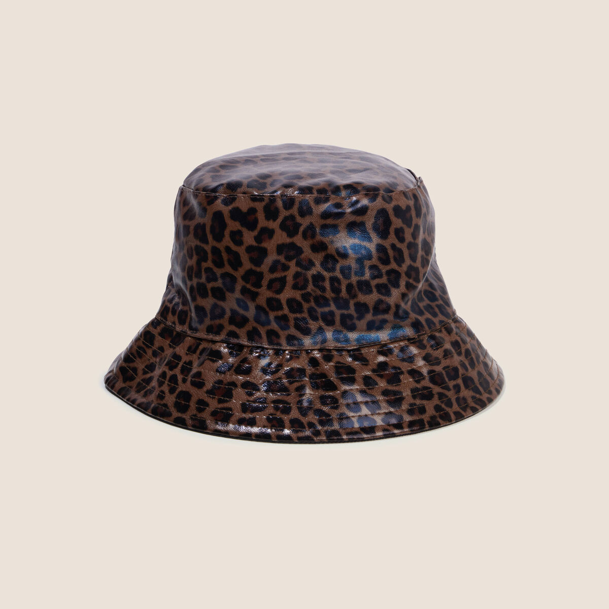 Chapeau doubl&eacute; marron femme