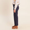 Jean cargo taille haute denim brut femme