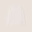Pull manches longues ecru femme