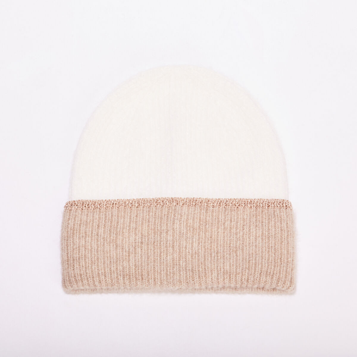 Ensemble écharpe et bonnet ecru femme