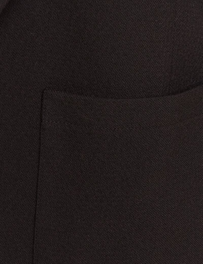 Veste tailleur cintr&eacute;e noir femme