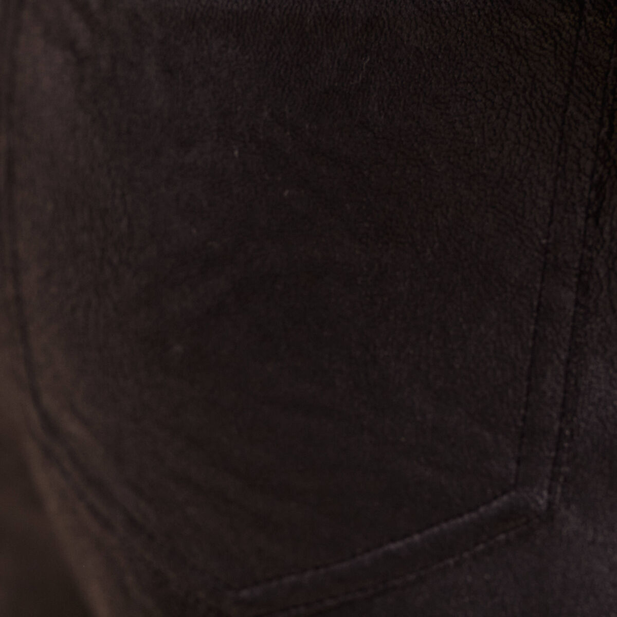 Pantalon similicuir droit 7/8&egrave;me noir femme