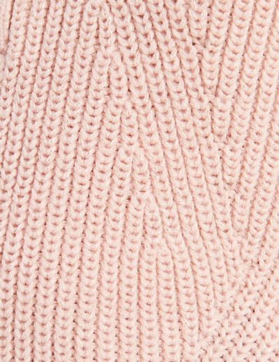 Pull manches longues vieux rose femme