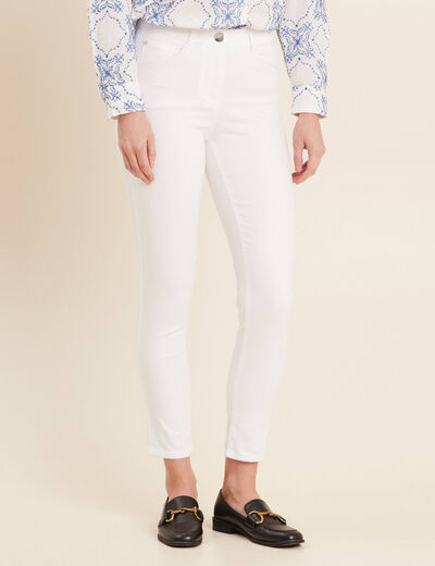 Pantalon magique Le L&eacute;ger coupe ajust&eacute;e blanc femme