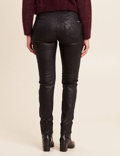 Pantalon magique L'Unique coupe ajust&eacute;e noir femme