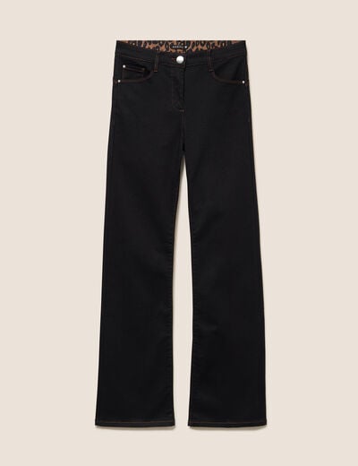 Jean magique L'Unique coupe bootcut denim noir femme