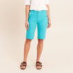 Bermuda ajust&eacute; taille standard vert turquoise femme