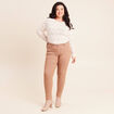 Pantalon magique Le L&eacute;ger coupe ajust&eacute;e marron femme