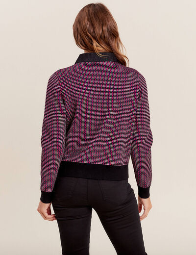Gilet manches longues noir femme